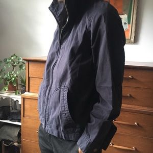 Navy blue anorak